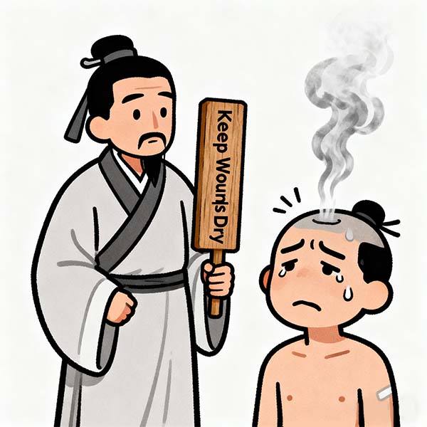 伤口不能碰水